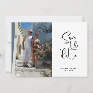 Save The Date Script Photo Minimaliste Date à sauvegarder