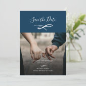 Save The Date Script Photo Moderne (Debout devant)