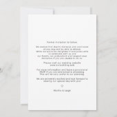 Save The Date Script photo personnalisé du Mariage d'effet de pa (Dos)