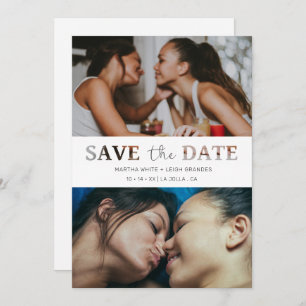 Save The Date Script photo personnalisé du Mariage d'effet de pa