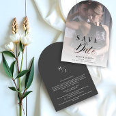 Save The Date Script photo personnalisé Mariage de transparence