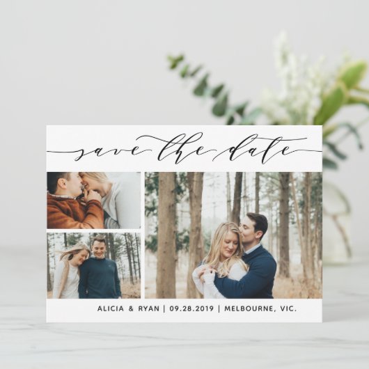 Save The Date Script plusieurs photos enregistrer la date (Debout devant)