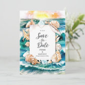 Save The Date Script Rustic Beach Wedding (Debout devant)