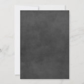 Save The Date Script rustique Chalkboard Mariage photo noir (Dos)