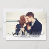 Save The Date Script tendance photo mariage Enregistrer la date (Devant)