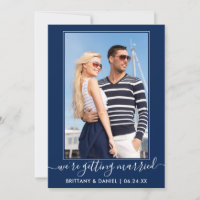 Script tendance Se marier Marine Bleu