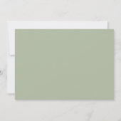 Save The Date Script Whimsical | Sage vert horizontal (Dos)
