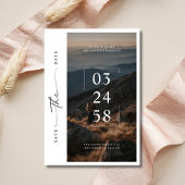 Save The Date Script Whimsy moderne Romantique Photo Budget Mari