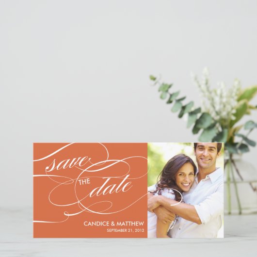 SAVE THE DATE SCRIPTÉ | ENREGISTRER LA DATE D'ANNONCE (Debout devant)