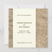 Save The Date Sea Shells - Enregistrer l'annonce de la date (Dos)