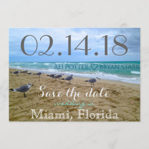 Save The Date Seagull Beach Enregistrer la date