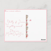 Save the Date Seashells Parels Starfish Beach Briefkaart (Achterkant)