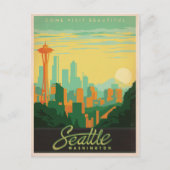 Save the date | Seattle, WA Aankondigingskaart (Voorkant)