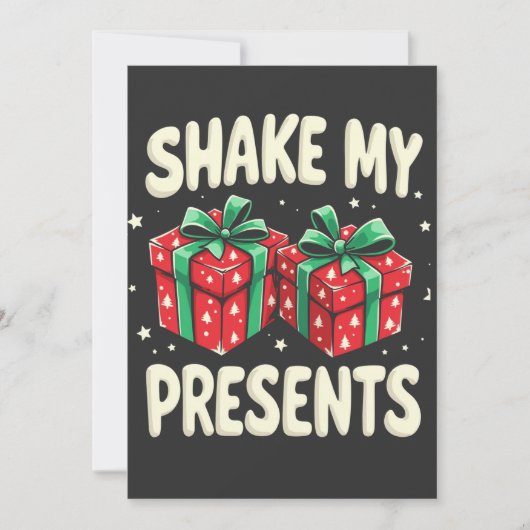 Save The Date Secouer mes présents drôle cadeau de Noël (Devant)