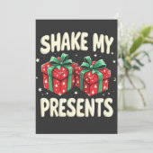Save The Date Secouer mes présents drôle cadeau de Noël (Debout devant)