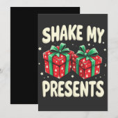 Save The Date Secouer mes présents drôle cadeau de Noël (Devant / Derrière)