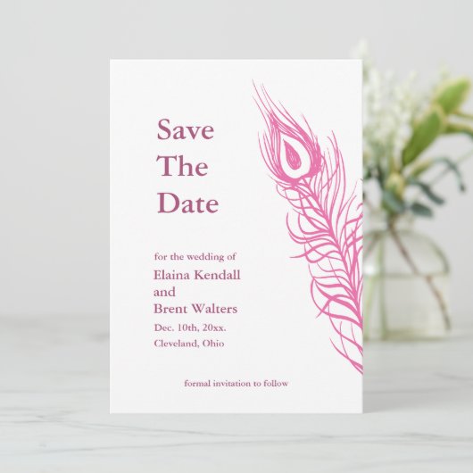 Save The Date Secouer vos plumes de queue Enregistrer la date 2 (Debout devant)