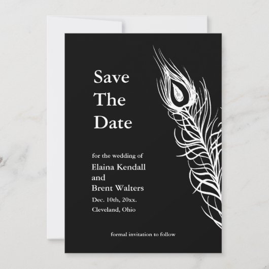 Save The Date Secouer vos plumes de queue Enregistrer la date (n (Devant)