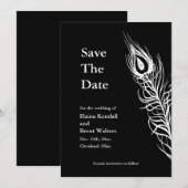Save The Date Secouer vos plumes de queue Enregistrer la date (n (Devant / Derrière)