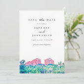 Save The Date Sedona Arizona Desert Mountain Enregistrer La Date (Debout devant)