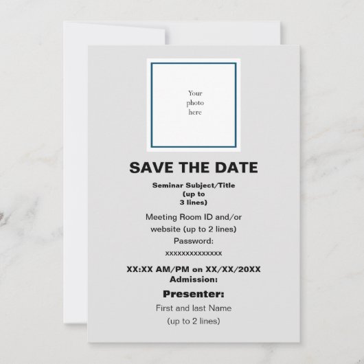 Save The Date Séminaire virtuel Ocean Bl et Lt Grey (Devant)