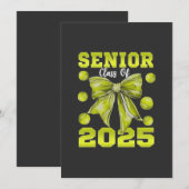 Save The Date Senior 2025 Softball Graduate Graduate Sport (Devant / Derrière)