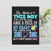 Save The Date Sensibilisation sur l'autisme de chemise de la Jou (Debout devant)