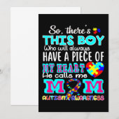 Save The Date Sensibilisation sur l'autisme de chemise de la Jou (Devant / Derrière)