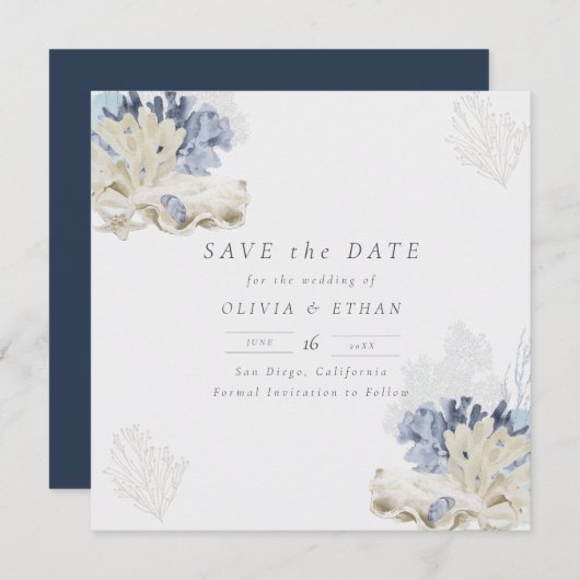 Save The Date Sérénité en mer (Devant / Derrière)