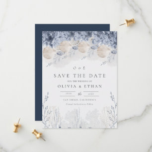 Save The Date Serenity by the Sea Wedding Enregistrer la date