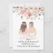 SAVE THE DATE SEREZ-VOUS MA PROPOSITION BRIDEMAID (Devant)