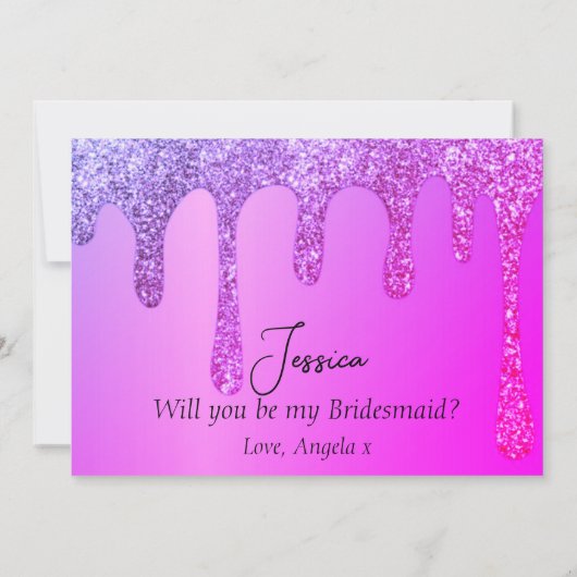 Save The Date Serez-Vous Mes Déchets De Parties scintillant Pour (Dos)