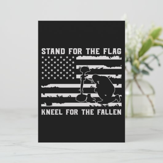 Save The Date Serrer Pour Le Drapeau Pour Le Fallen (Debout devant)