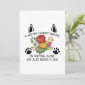 Save The Date Sewing | A Woman Cannot Survive (Debout devant)