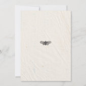 Save The Date Shabby Chic Mariage Pressé Fleurs (Dos)