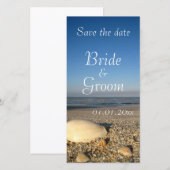 SAVE THE DATE - Shells on Beach (Voorkant / Achterkant)