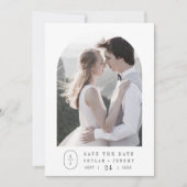 Save The Date SHYLAH Classic Neutral Elegant Boho Mariage unique (Devant)