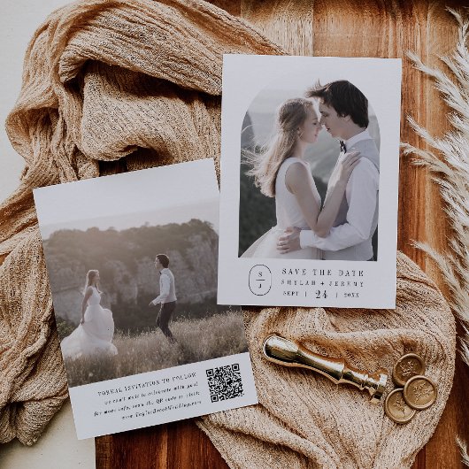Save The Date SHYLAH Classic Neutral Elegant Boho Mariage unique
