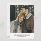 Save The Date Signature Brown Script Photo Enregistrer la date (Dos)