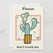 Save The Date S'Il Vous Plaît Ne Touchez Pas À Cactus (Devant)
