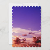 Save The Date Silhouette Bride & Groom Sunset Enregistrer la dat (Dos)