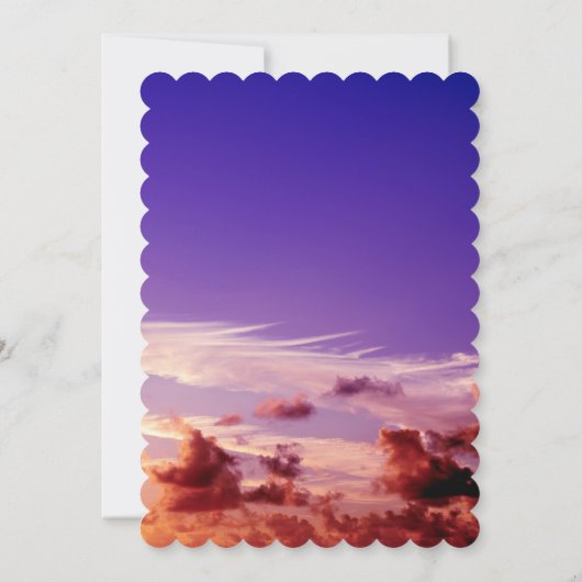 Save The Date Silhouette Bride & Groom Sunset Enregistrer la dat (Dos)
