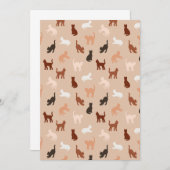 Save The Date Silhouette de chat (Devant / Derrière)