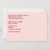 Save The Date Silhouette de couple nuptiale Coeur en Mariage de  (Dos)