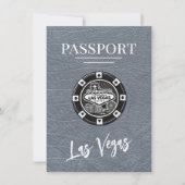 Save The Date Silver Las Vegas Passport Enregistrer La Date (Devant)