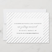 Save The Date Silver Script Photo Enregistrer la date à Faux Foi (Dos)