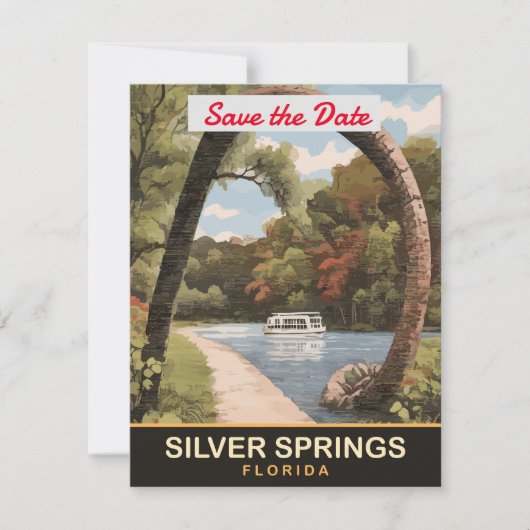 Save The Date Silver Springs, Floride, (Devant)