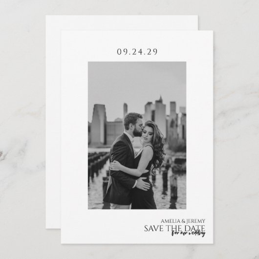 Save The Date Simple (Devant / Derrière)