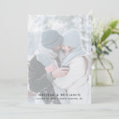 Save The Date Simple 2 Photos Mariage (Debout devant)