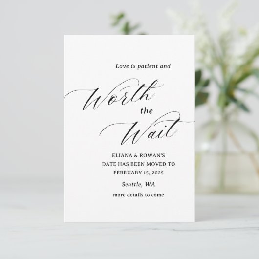 Save The Date Simple amusant Modifier le Mariage de date (Debout devant)